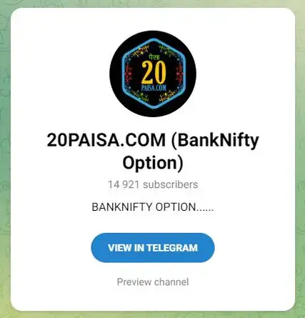 20Paisa.com Bank Nifty Options